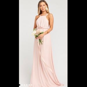 Pink bridesmaid dress